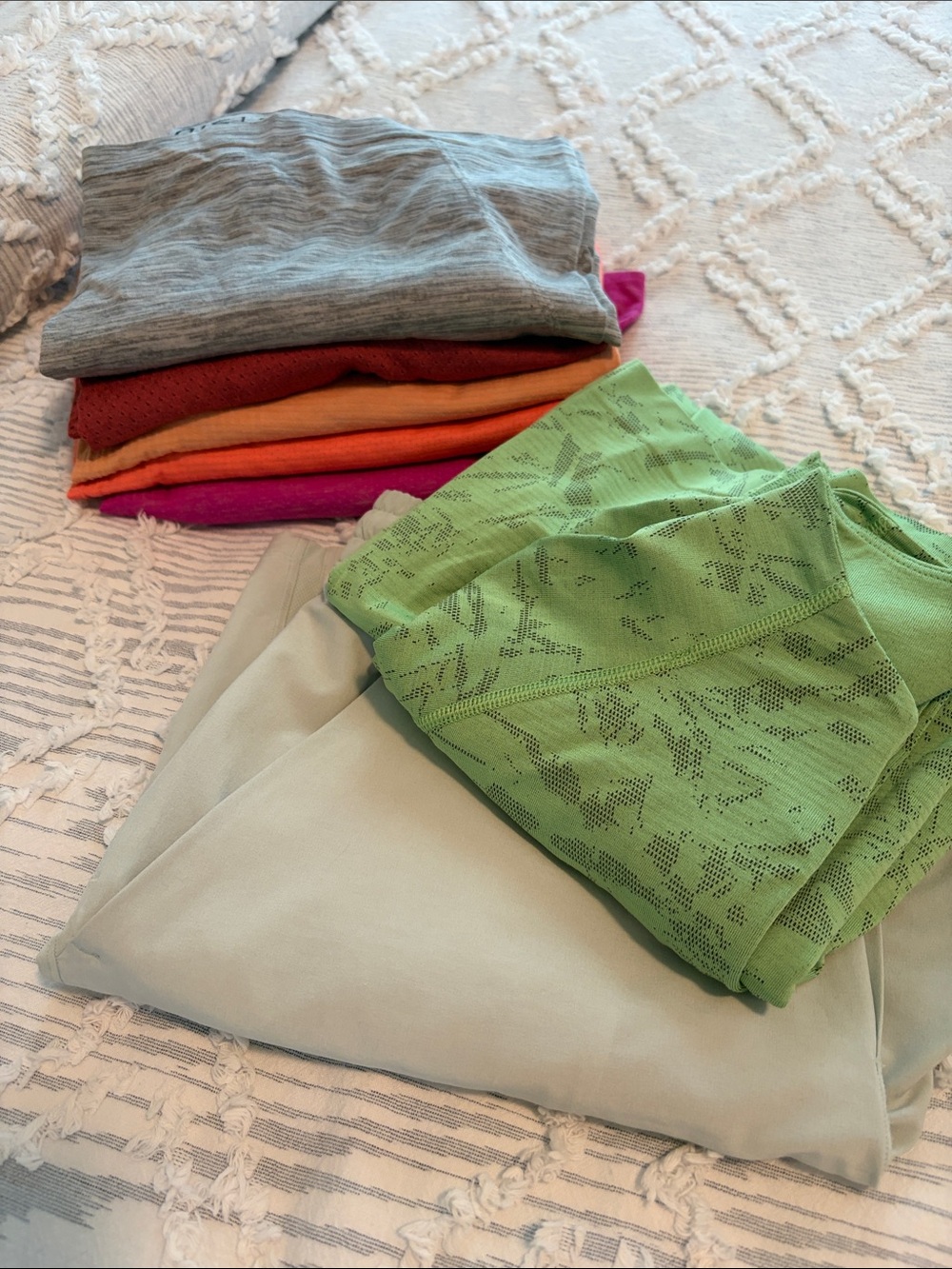 Stacked Activewear Tops Quarter zip and shorts